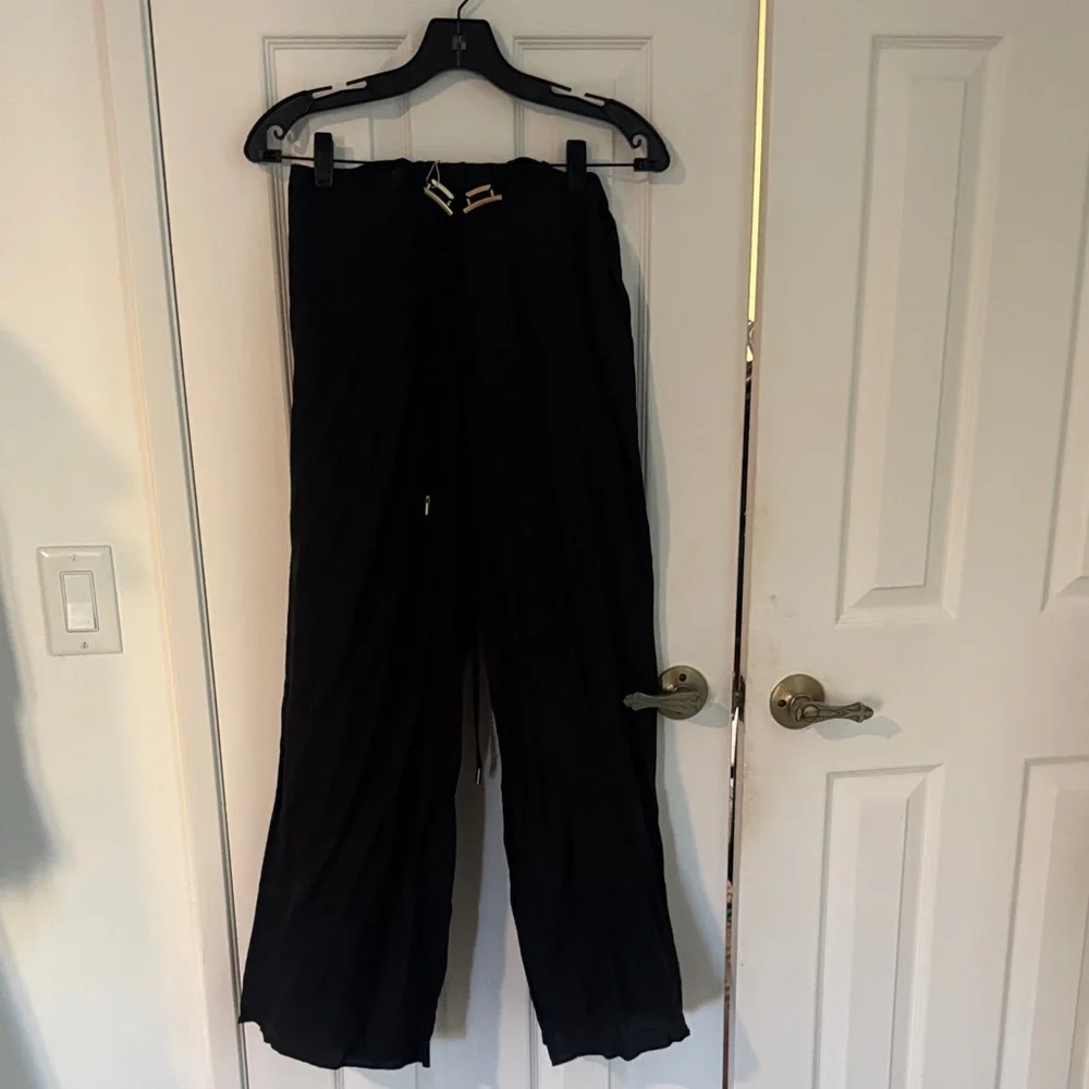 Cult Gaia Black Wide-Leg Pants - Picture 5 of 8